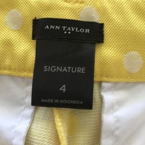 Ann Taylor Shorts - Yellow polka dot shorts Ann Taylor Shorts - Yellow polka dot shorts